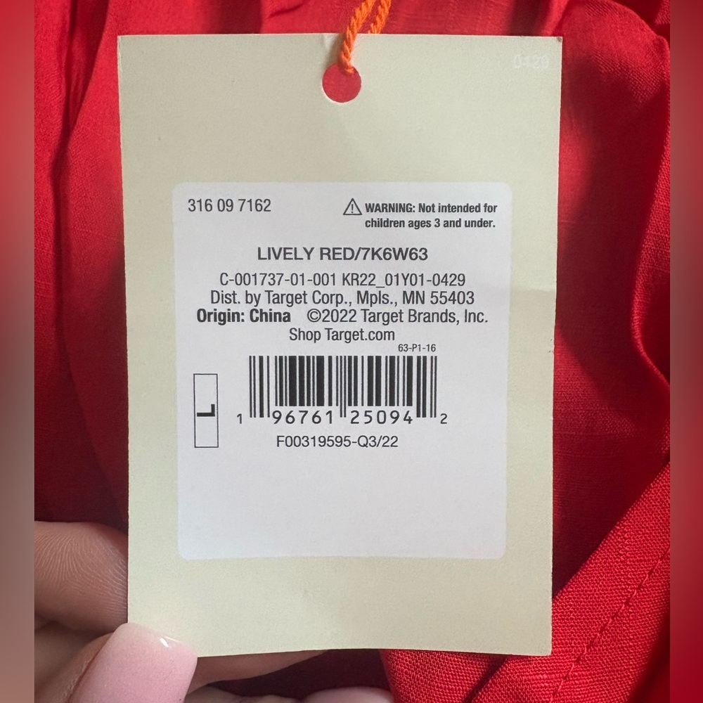 Red Dress - Large - Picture 3 of 3